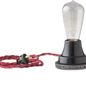 Schoolhouse Black and Tan Table Lamp